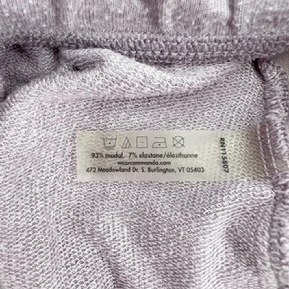 Commando Butter Jogger Lavender Purple Modal Blend Drawstring Pants Medium